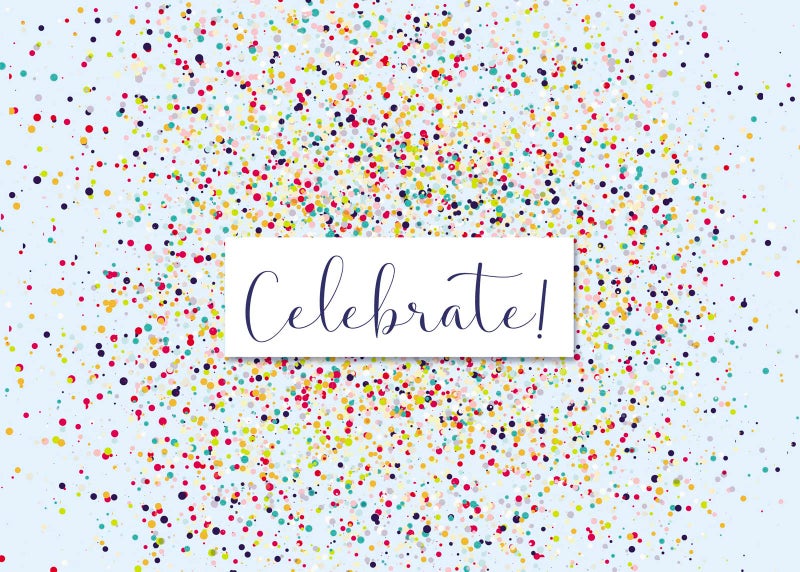 CEO Cards Congratulations Cards with Envelopes (Colorful Confetti) Graduation Bulk Pack of 25 Congrats Cards with Envelopes - 5x7 inch - A7 - Team, School, Business, Employees, Clients, Family (C2003) - Image 2